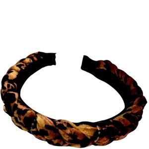 Capelli Leopard Print Padded Headband Hair Accessory